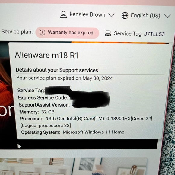 Dell Alienware M18 R1